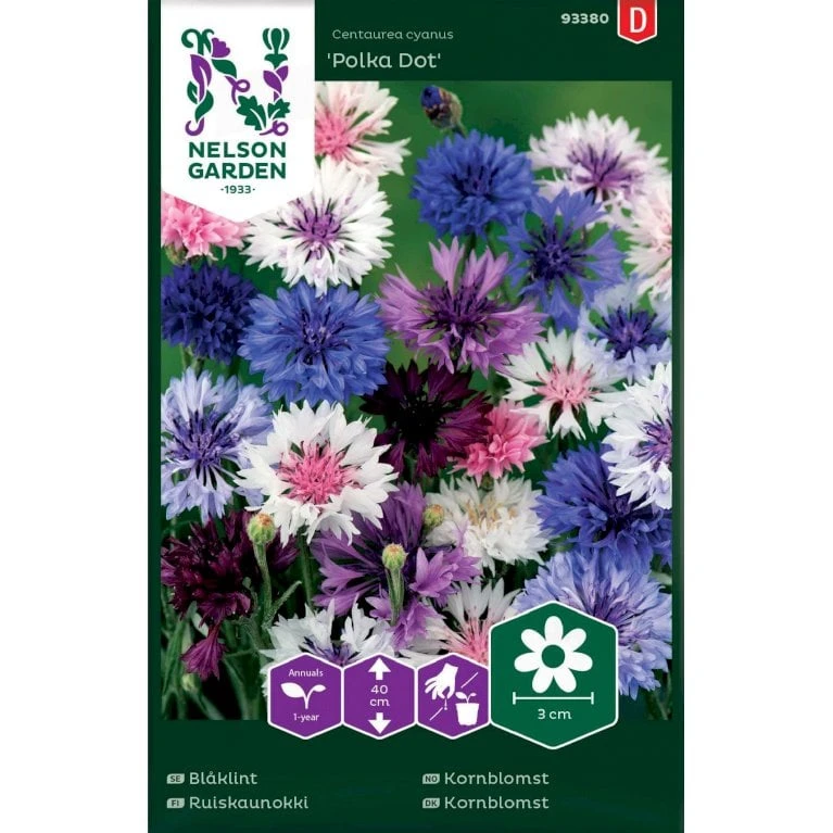 Lav Kornblomst 'Polka Dot' Mix Centaurea Cyanus 'Polka Dot' Lav Kornblomst 'Polka Dot' Mix Centaurea Cyanus 'Polka Dot' -Plantetorvet Butik p33869 37223 centaurea cyanus polka dot 7794